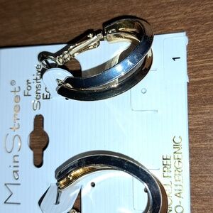 Gold and Silver Hoop Earrings for Women